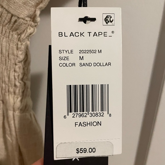 Linen tan dress - Picture 2 of 2